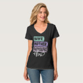 Beroepsmoeder held moeder Fotograaf 1 T-shirt (Voorkant volledig)