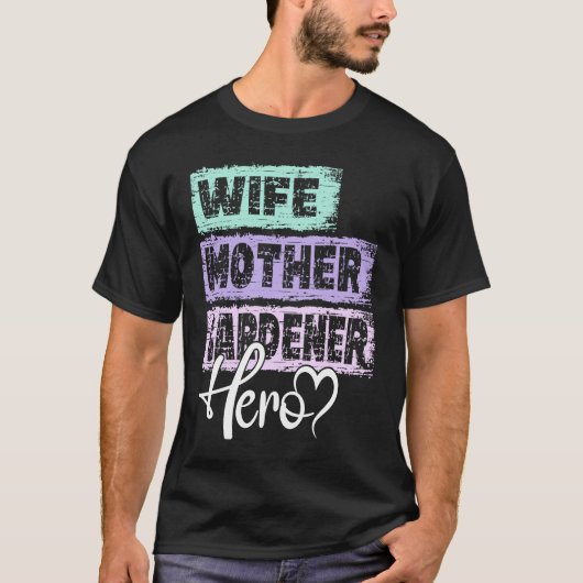 Beroepsmoeder held moeder Tuinierster T-shirt (Voorkant)
