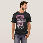 Beroepsmoeder heldhaftige moeder Rechter 1 T-shirt (Voorkant volledig)