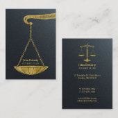 Beroepsofficier van justitie bij wet | Golden Visitekaartje (Voorkant / Achterkant)