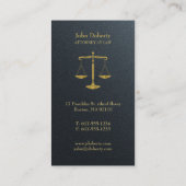 Beroepsofficier van justitie bij wet | Golden Visitekaartje (Achterkant)