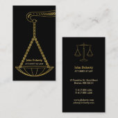 Beroepsofficier van justitie bij wet | Golden Visitekaartje (Voorkant / Achterkant)