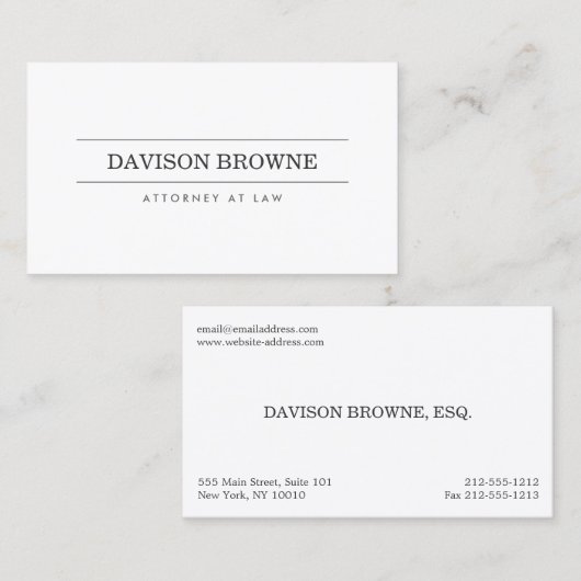 Beroepsofficier Visitekaartje (Voorkant / Achterkant)