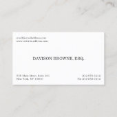 Beroepsofficier Visitekaartje (Achterkant)