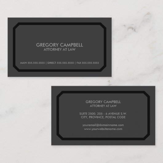 Beroepsofficier Visitekaartje (Voorkant / Achterkant)