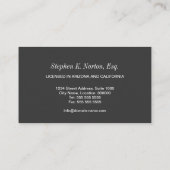 Beroepsofficier Visitekaartje (Achterkant)