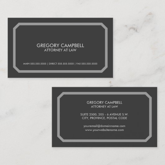 Beroepsofficier Visitekaartje (Voorkant / Achterkant)