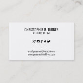 Beroepsofficier Visitekaartje (Achterkant)