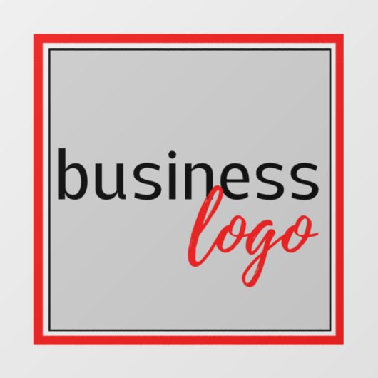 BEROEPSONDERNEMINGEN GEBRANDEERD LOGO VAN KLANTMAA RAAMSTICKER (Vel)