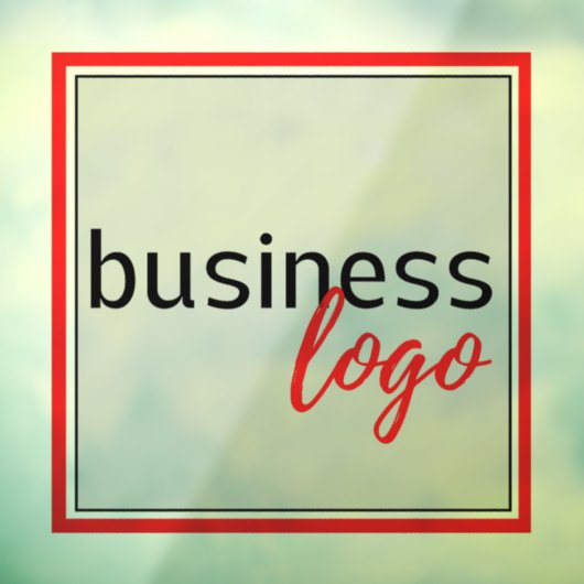 BEROEPSONDERNEMINGEN GEBRANDEERD LOGO VAN KLANTMAA RAAMSTICKER (Vel 3)