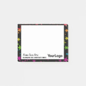 Beroepsonderwijs Rainbow Glitter Post-it® Notes (Voorkant)