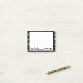 Beroepsonderwijs Rainbow Glitter Post-it® Notes (Op bureau)
