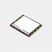Beroepsonderwijs Rainbow Glitter Post-it® Notes (Schuin)