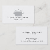 beroepsprofiel van chef-kok-, restaurant- of cater visitekaartje (Voorkant / Achterkant)