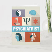 Beroepspsychiater Iconisch Ontworpen Kaart (Voorkant)
