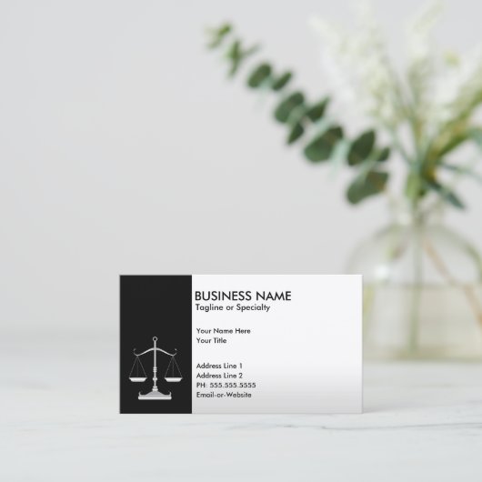 beroepsrecht visitekaartje (Staand voorkant)