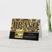 Beroepsschool Afstuderen Faux Gold Foil Kaart (Voorkant)