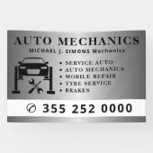 Beroepsservicebord voor autoreparatie spandoek (Horizontaal)