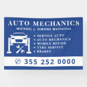 Beroepsservicebord voor autoreparatie spandoek (Horizontaal)