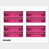 Beroepsslaper Typografie Rechthoekige Sticker (Vel)