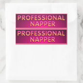 Beroepsslaper Typografie Rechthoekige Sticker (Tas)