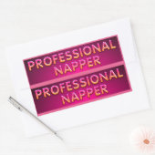 Beroepsslaper Typografie Rechthoekige Sticker (Envelop)
