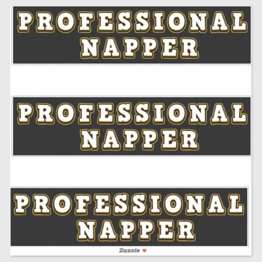 Beroepsslaper Typografie Sticker (Vel)