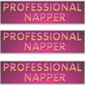 Beroepsslaper Typografie Sticker (Voorkant)