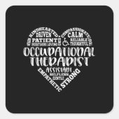 Beroepstherapeut assistent, OTA Vierkante Sticker (Voorkant)