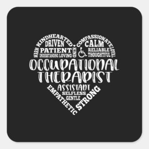 Beroepstherapeut assistent, OTA Vierkante Sticker