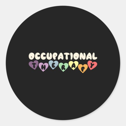Beroepstherapeut COTA OTA Beroepstherapie Ronde Sticker (Voorkant)