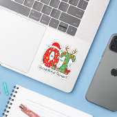 Beroepstherapeut Kerstmis, OT OTA Kerstmis Sticker (Laptop met iPhone)