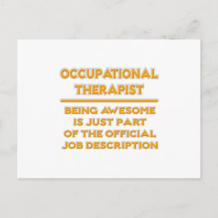 Beroepstherapeut .. Officiële functiebeschrijving Briefkaart