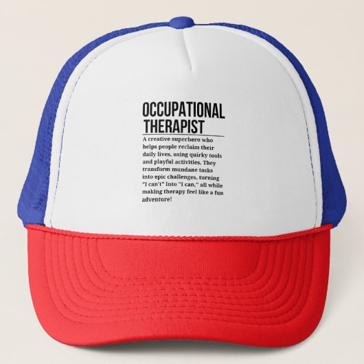 Beroepstherapeut Trucker Pet (Voorkant)