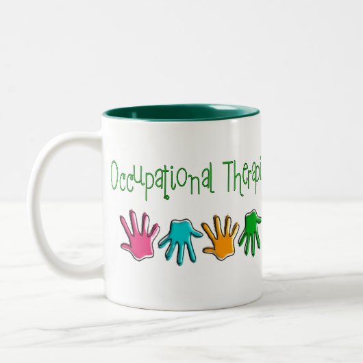 Beroepstherapeutische cadeaus tweekleurige koffiemok (Links)