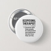 Beroepstherapeutische definitie ronde button 5,7 cm (Voorkant /achterkant)