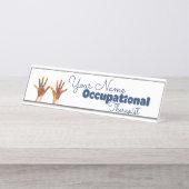 Beroepstherapie Aangepaste naam Bord Bureau Naambordje (Voorkant)