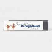 Beroepstherapie Aangepaste naam Bord Bureau Naambordje (Voorkant)