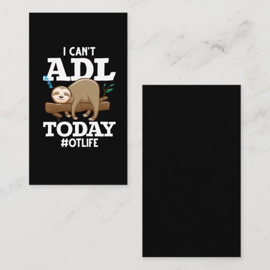 Beroepstherapie ADL Beroepstherapie Visitekaartje (Voorkant / Achterkant)