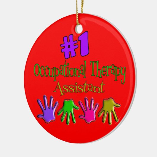 Beroepstherapie Assistent kerstversiering Keramisch Ornament (Links)