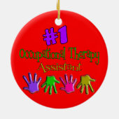 Beroepstherapie Assistent kerstversiering Keramisch Ornament (Achterkant)