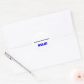 Beroepstherapie assistenten regel! ronde sticker (Envelop)