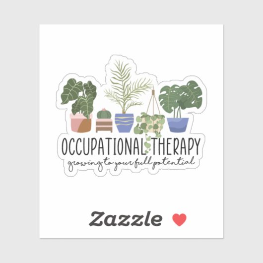 Beroepstherapie, beroepsmatige therapie sticker (Vel)