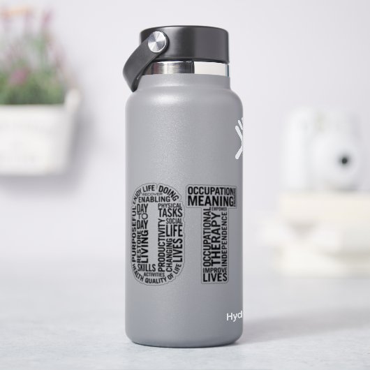 Beroepstherapie bij beroepsmatige therapie sticker (HydroFlask)