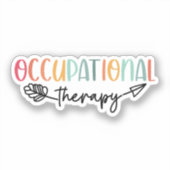 Beroepstherapie bij therapeutische therapie sticker (Voorkant)