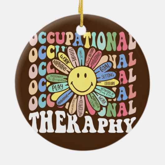 Beroepstherapie bij therapistische inspier t la keramisch ornament (Achterkant)