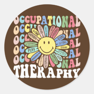 Beroepstherapie bij therapistische inspier t la ronde sticker