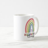 Beroepstherapie bij therapistische regenboog koffiemok (Voorkant rechts)