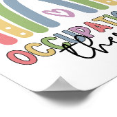 Beroepstherapie bij therapistische regenboog poster (Hoek)