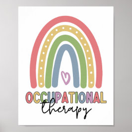 Beroepstherapie bij therapistische regenboog poster